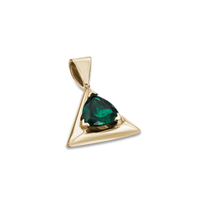 Green Tourmaline Pendant in 14k Yellow Gold Green Tourmaline Pendant in 14k Yellow Gold