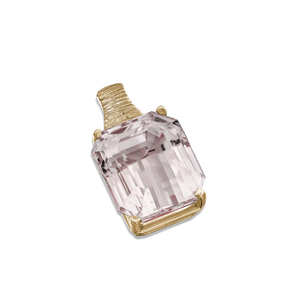 14K YELLOW GOLD AND PINK KUNZITE PENDANT 14K YELLOW GOLD AND PINK KUNZITE PENDANT
