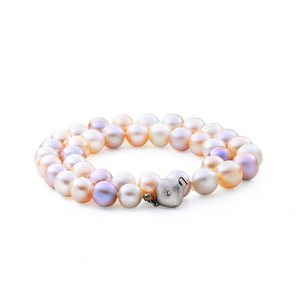 Multicolour pastel freshwater pearl necklace. Multicolour pastel freshwater pearl necklace.