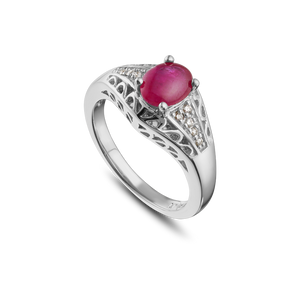 14K Yellow Gold, Cabochon Ruby & Diamond Ring Montreal jewellery designer www.elysee.ca 14K Yellow Gold, Cabochon Ruby & Diamond Ring Montreal jewellery designer www.elysee.ca