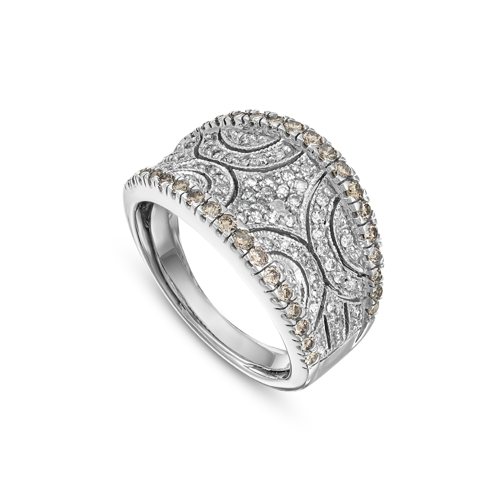 10K WHITE GOLD DIAMOND RING