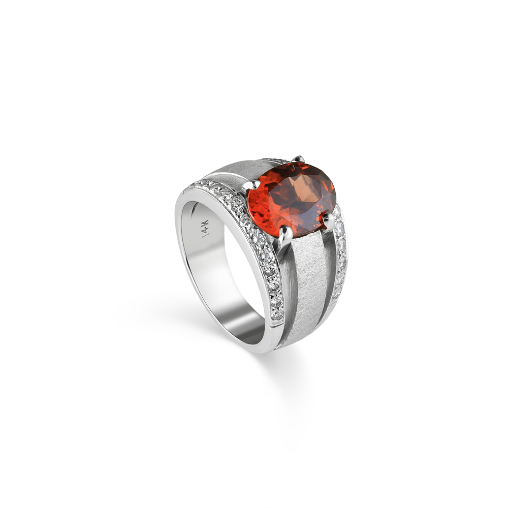 Mandarin 2025 garnet ring
