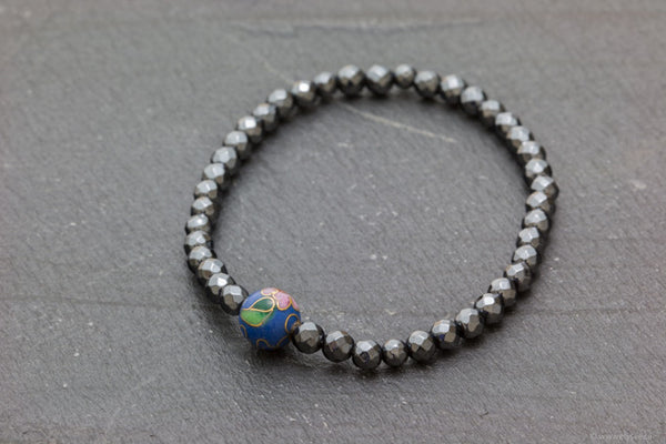 HEMATITE BEAD BRACELET