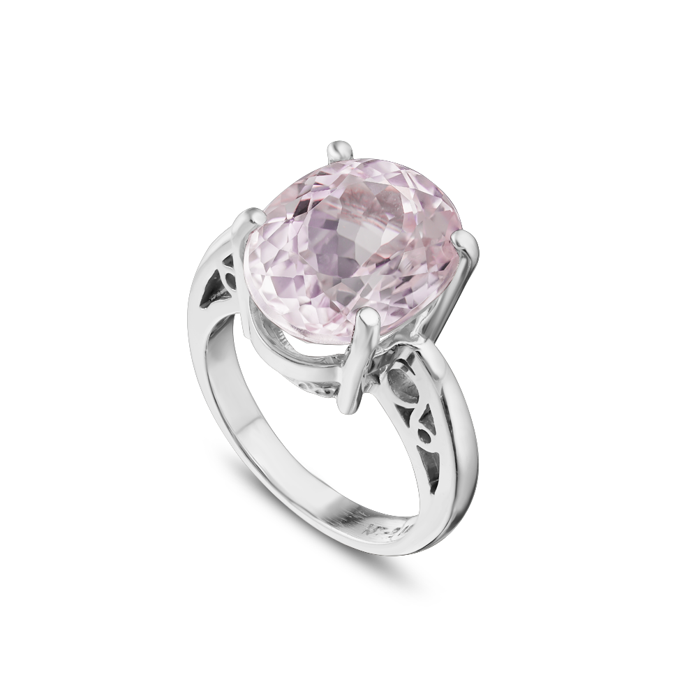 14K White gold and kunzite ring www.elysee.ca